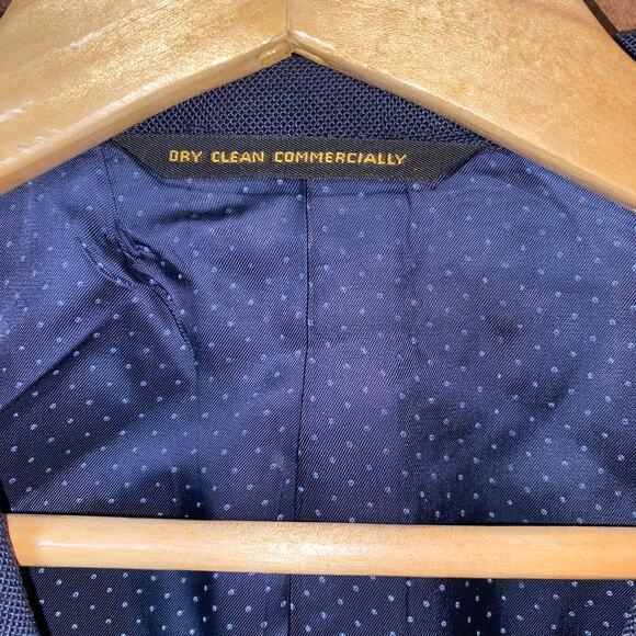 Kingsridge Vintage Navy Blue 2-Button Blazer Jacket Sports Coat Men's Size 46 - Picture 4 of 9